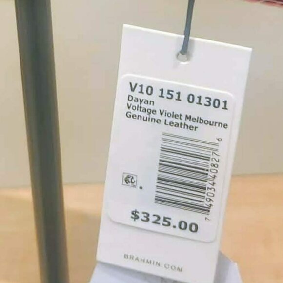 Brahmin Dayan Voltage Violet Genuine Leather Handbag NWT - Picture 5 of 5